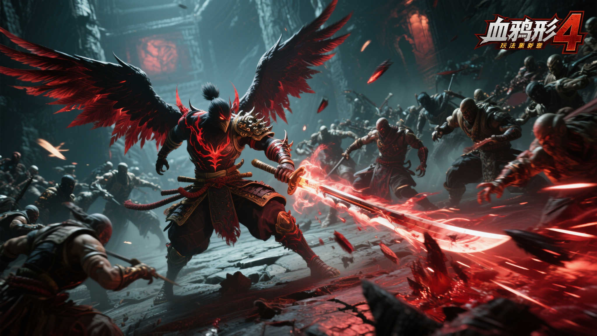 《忍者龙剑传4》最新画面曝光：主角“血鸦形态”强势破敌